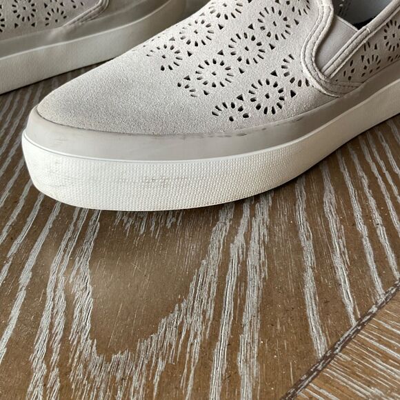 Sperry Seaside Perforated Gray Slip-on Sneaker Womens 9M EUC - Picture 8 of 15